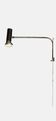 Minimalist metal wall light in the style of Jean Prouvé, circa 1950.