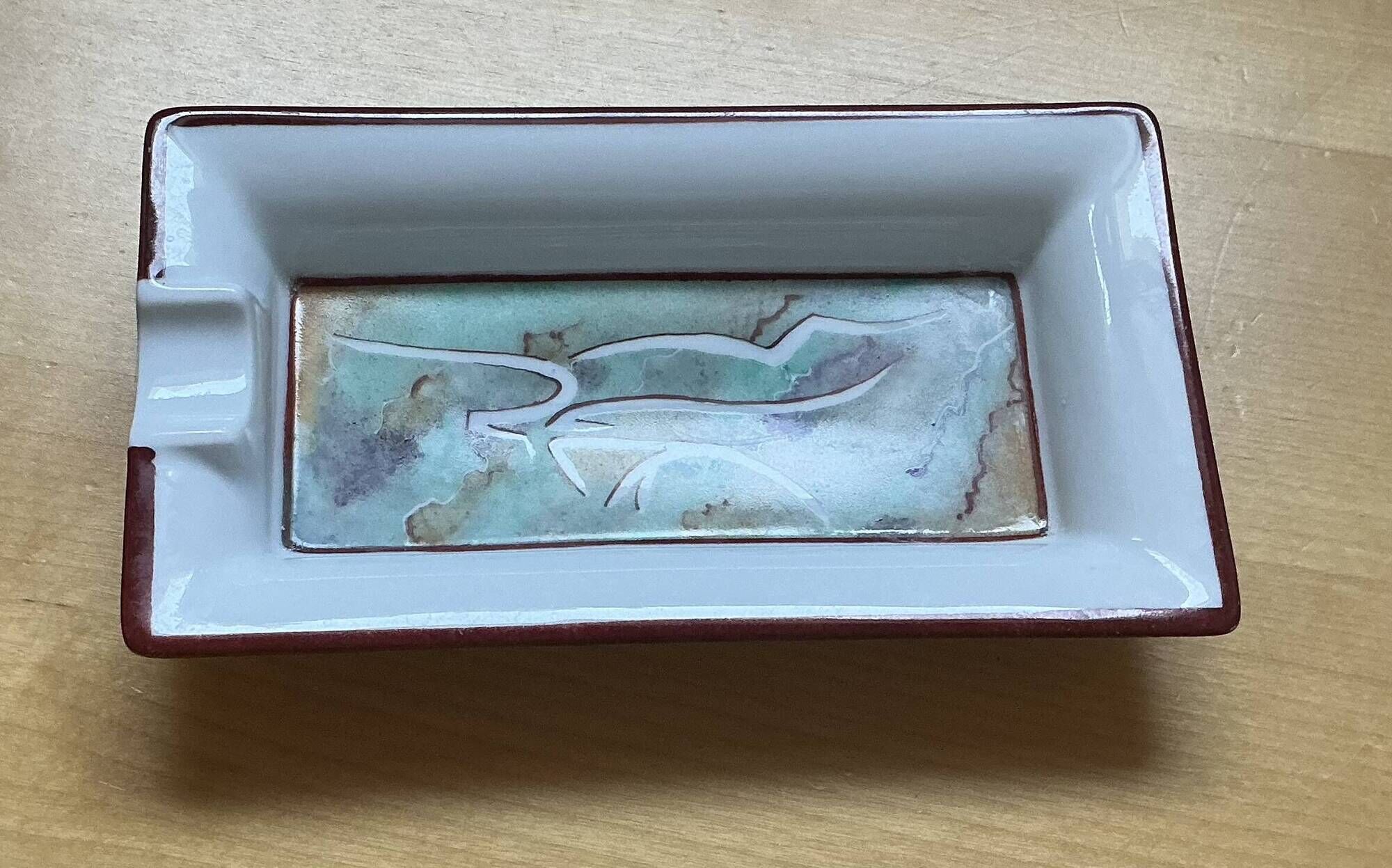 Limoges porcelain ashtray
