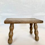 Wooden farmhouse stool