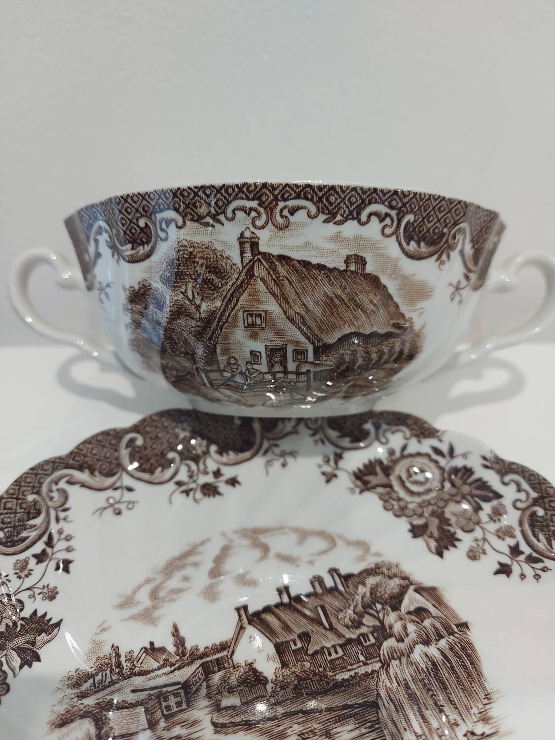 2 Johnson and Brother porcelain mugs