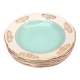 1950s 6 hollow plates Earthenware with gilding Diameter: 240mm