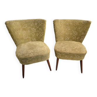 Paire de fauteuils cocktail des années 60