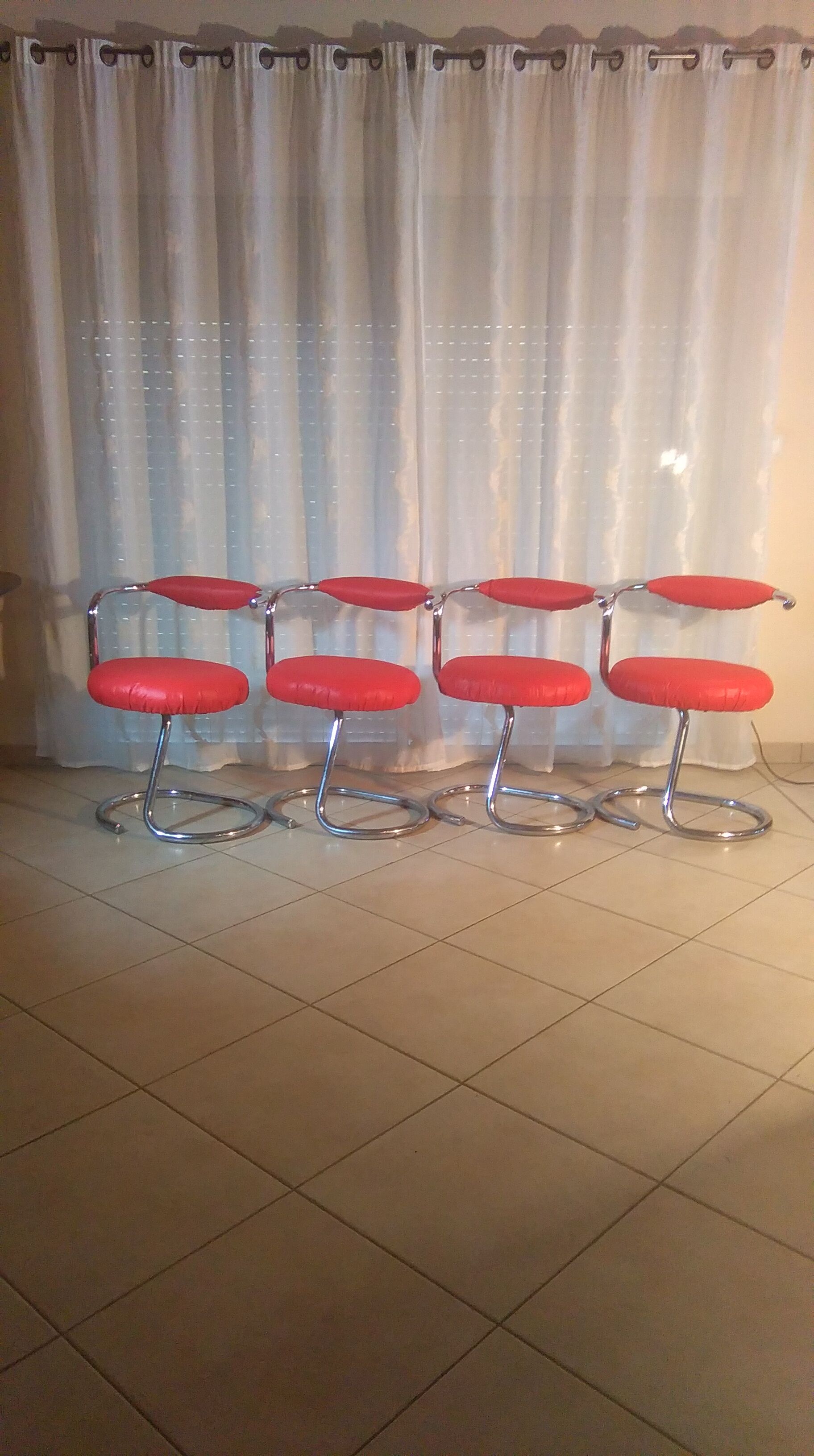 Set of four chairs by Giotto Stoppino  70s