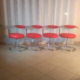 Set of four chairs by Giotto Stoppino  70s