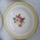 Set of 6 antique Ceranord deep plates - flower design
