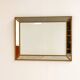 Vintage Wall Mirror in Gilded Brass with Leaf Details, 1980s