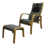 Fauteuil Scandinave avec Repose-Pieds