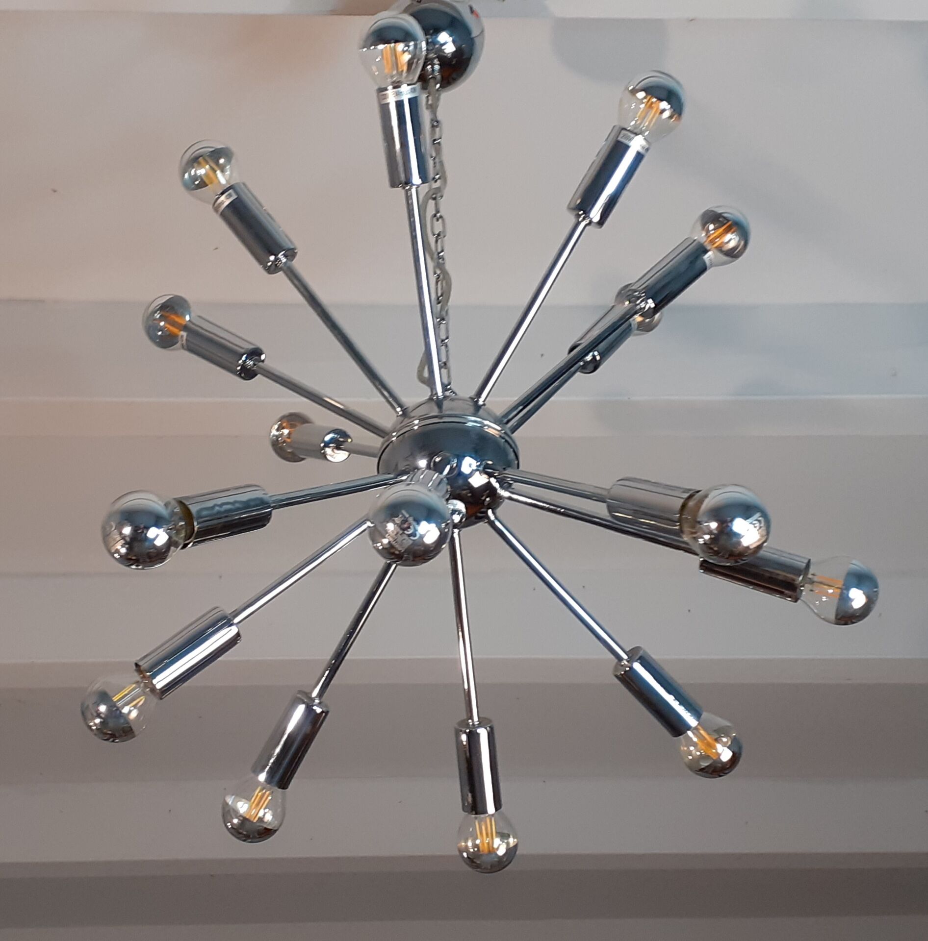 Suspension Spoutnik Vintage tchèque 1970s