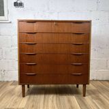 Scandinavian chest of drawers with 6 vintage teak drawers, 1960s