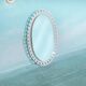 Organic mirror Space Age 1970s Hillebrand