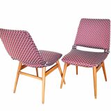 Restored Pair of Mid-Century Modern "Gondola" Chairs, 1960s, Vintage and Retro Designer Side Chairs