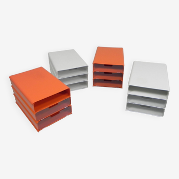 Set of 12 letter trays by Giugiaro for Lavatelli