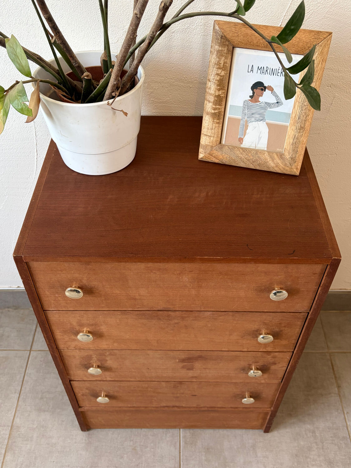 Vintage 1960s chest of drawers / chiffonnier