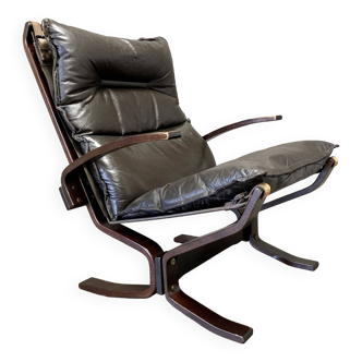 Leather armchair “scandinavian design” 1950.