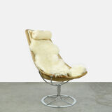 Vintage iconic swivelchair ‘Jetson’ by Bruno Mathsson for Dux, Sweden 1970s