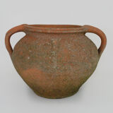 Old round jar with double handles. Year 70