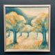 Huile sur toile originale suédoise – “Morgonljus” par Kjell Jordahn (1976) – Encadrée 33 × 32,5 cm (13" × 12,8")