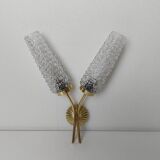 Gold wall light with diamond tips