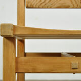 Trybo series pine dining chairs (4) by Edvin Helseth for Stange Bruk, Norway 1960s