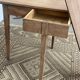 Table ronde pliante en noyer