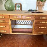 Bureau ancien en rotin