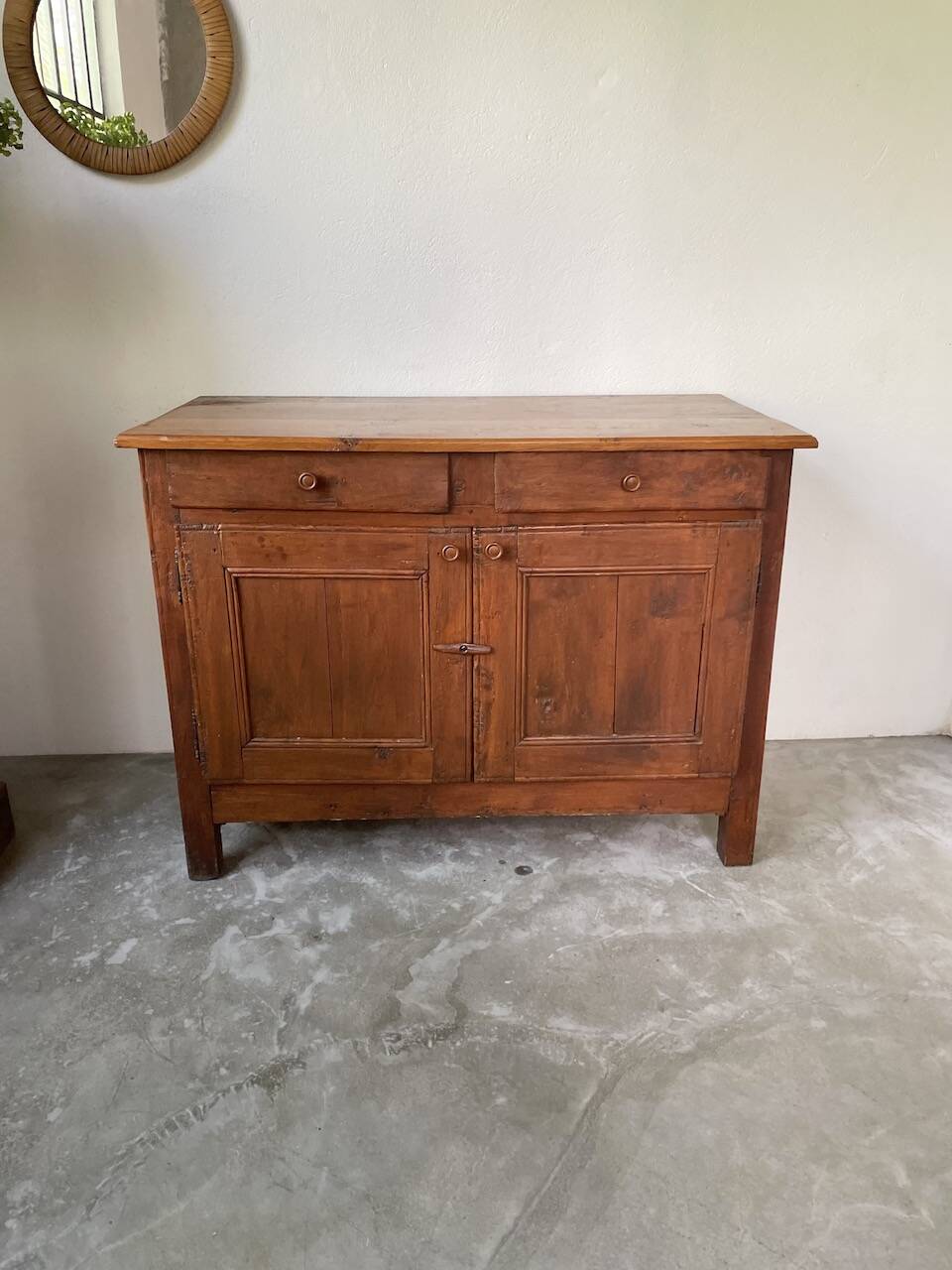Jam cabinet, folk art furniture, oak, 19th century
