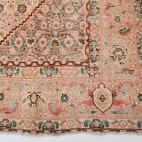 Pale Red & Teal Green Persian Heriz Rug, 288x382Cm