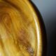 Teak or acacia wood bowl, vintage craftsmanship from the 70s-2000s