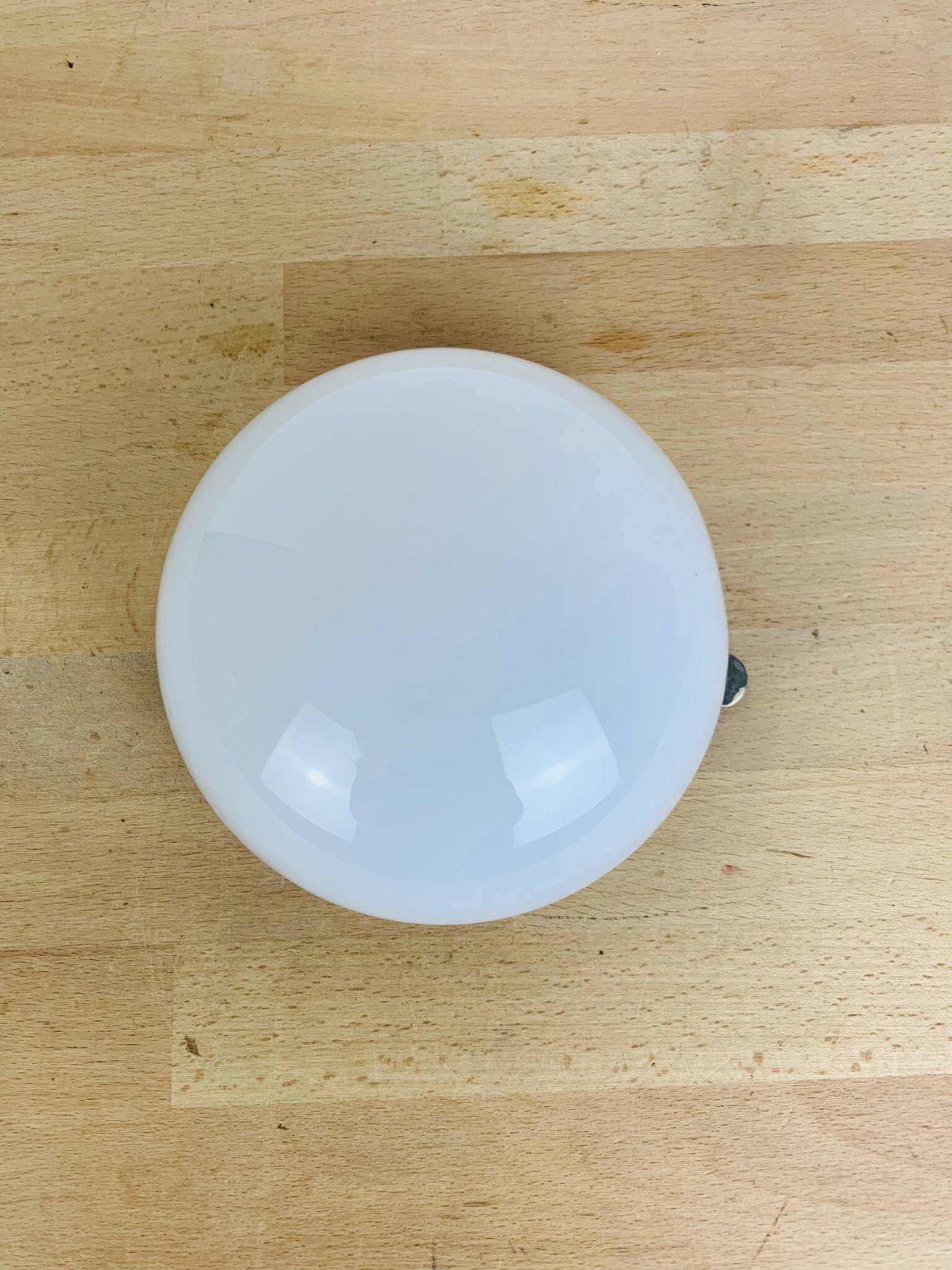 Vintage half-sphere opaline ball wall light