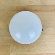 Vintage half-sphere opaline ball wall light