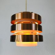 Hanging lamp in copper and metal 1960s