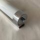 Opaline tube and chrome-plated brass wall lamp