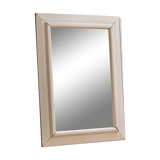 Large mercury mirror, oak frame 59x82cm