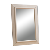 Large mercury mirror, oak frame 59x82cm