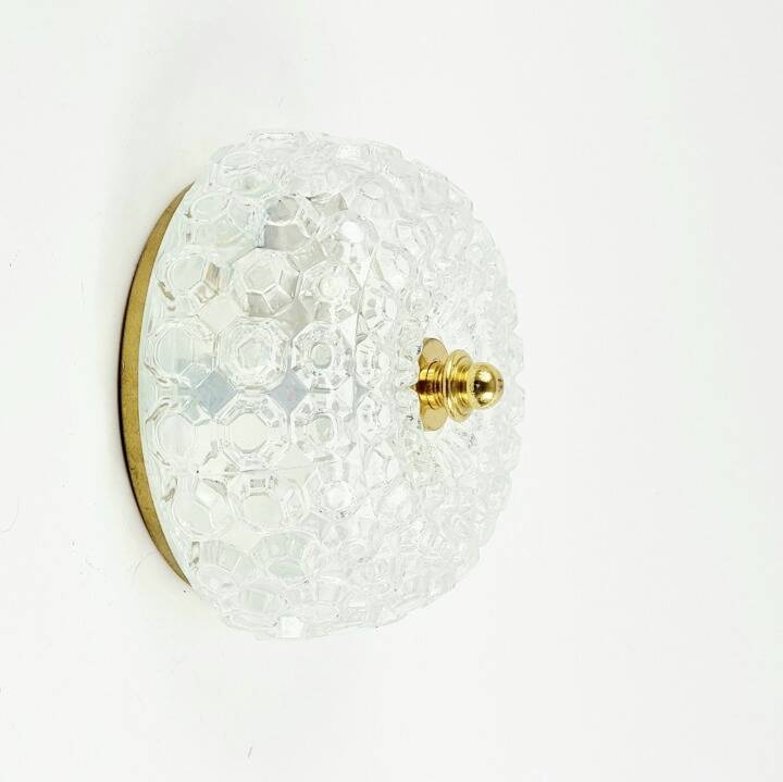 Mid-Century Diamond Glass Ceiling Light or Wall Light by H. Tynell, 1960s
