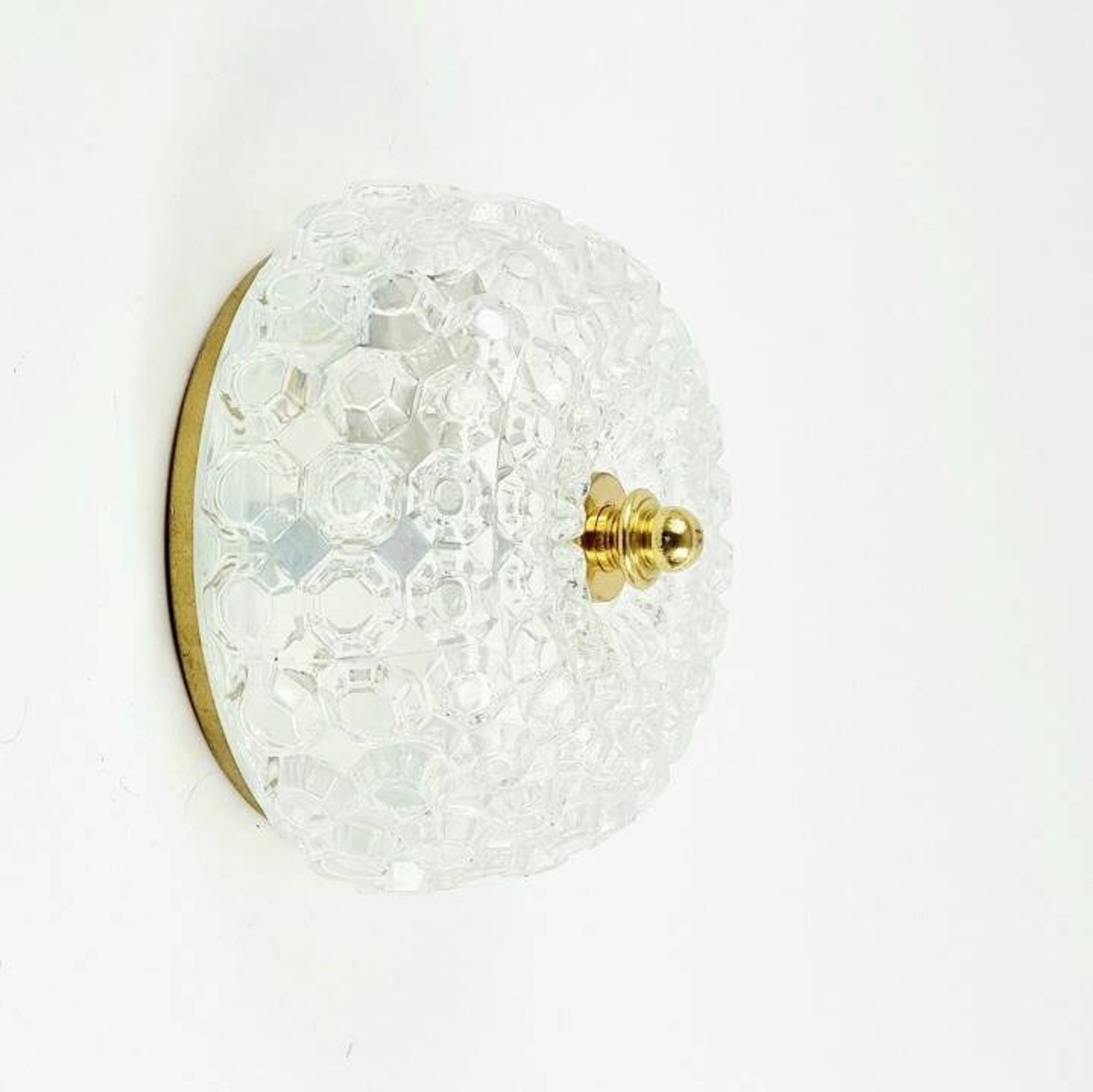 Mid-Century Diamond Glass Ceiling Light or Wall Light by H. Tynell, 1960s