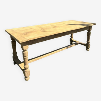 Solid oak farm table