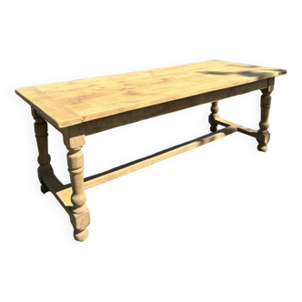 Solid oak farm table