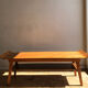 Table basse en teck clair, années 1960
