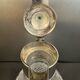 Carafe / decanter jug in moulded glass and silver-plated metal – Silver Pl