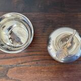 Silver metal apple box