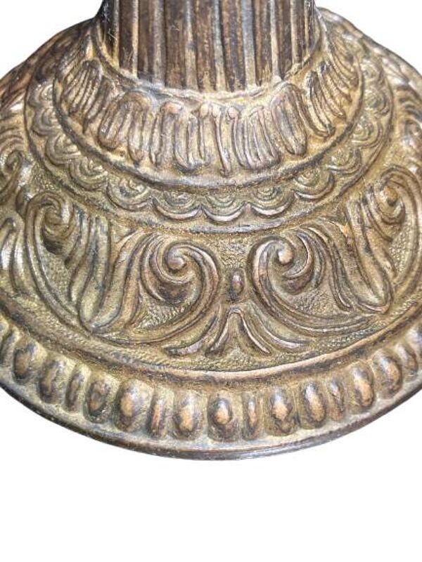 Bougeoir de bateau ancien à balancier en bronze