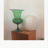 Large translucent green vase/pot