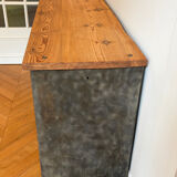 Storage furniture in steel and wood