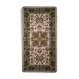 Tapis needlepoint traditionnel portugais zone de laine tapis beige vert65x135cm