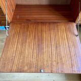 Scandinavian writing basket in wood 1960