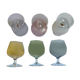 6 vintage glasses of iridescent colors
