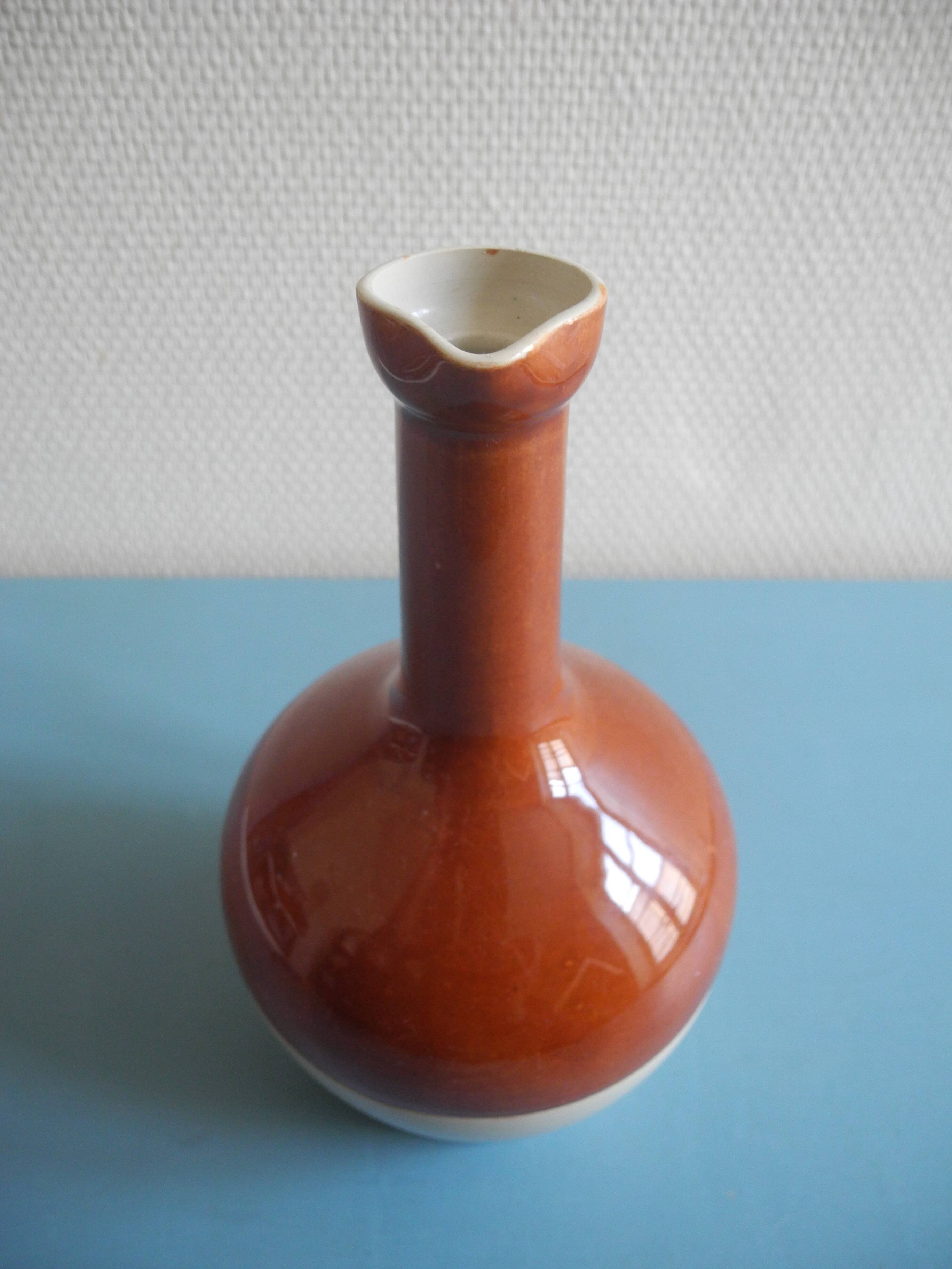 Ceramic pitcher Bardinet distiller decorative bottle
