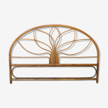 Vintage rattan bamboo headboard