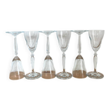 Vintage champagne flutes - tulip effect